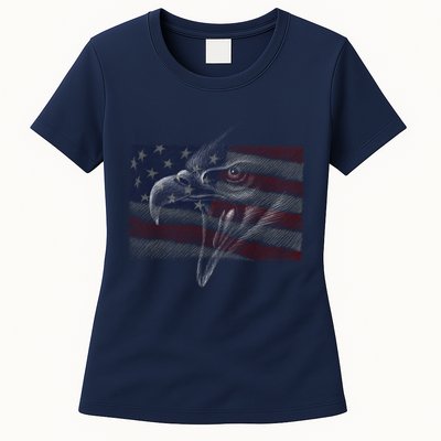 American Eagle Illustration Art Womens T-Shirt