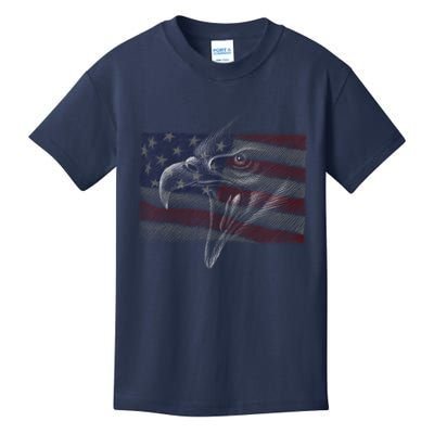 American Eagle Illustration Art Kids T-Shirt