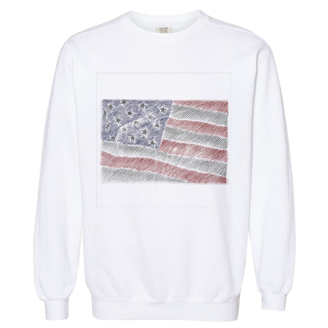 American Eagle Illustration Art Garment-Dyed Sweatshirt