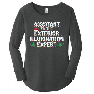 Assistant Exterior Illumination Expert Christmas Lights Hat Women's Perfect Tri Tunic Long Sleeve Shirt