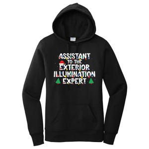 Assistant Exterior Illumination Expert Christmas Lights Hat Women's Pullover Hoodie