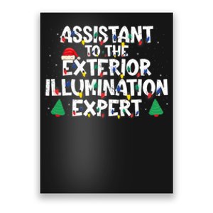 Assistant Exterior Illumination Expert Christmas Lights Hat Poster