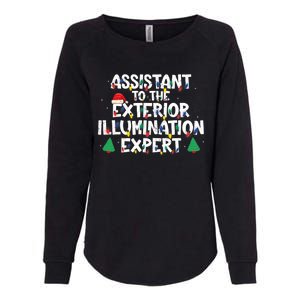 Assistant Exterior Illumination Expert Christmas Lights Hat Womens California Wash Sweatshirt