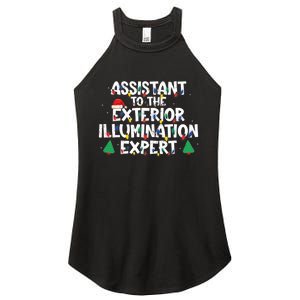 Assistant Exterior Illumination Expert Christmas Lights Hat Women's Perfect Tri Rocker Tank