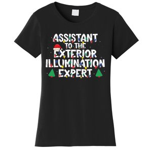 Assistant Exterior Illumination Expert Christmas Lights Hat Women's T-Shirt