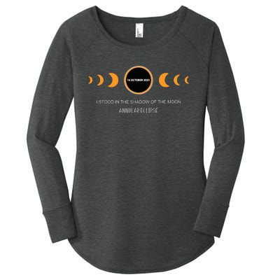 Annular Eclipse I Stood In The Shadow Of The Moon Women's Perfect Tri Tunic Long Sleeve Shirt