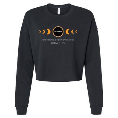 Annular Eclipse I Stood In The Shadow Of The Moon Cropped Pullover Crew