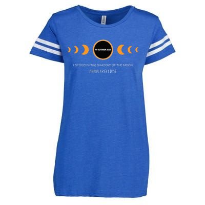 Annular Eclipse I Stood In The Shadow Of The Moon Enza Ladies Jersey Football T-Shirt