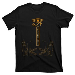 Ancient Egyptian Kemet Goddess Maat Eye Of Horus Design T-Shirt