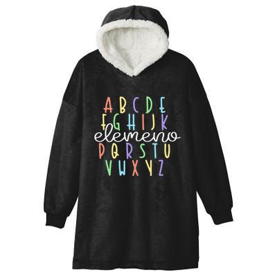 ABC Elemeno Kindergarten Teacher Cute Gifts Back to School Hooded Wearable Blanket