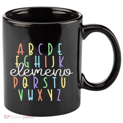 ABC Elemeno Kindergarten Teacher Cute Gifts Back to School 11oz C Handle Ceramic Mug