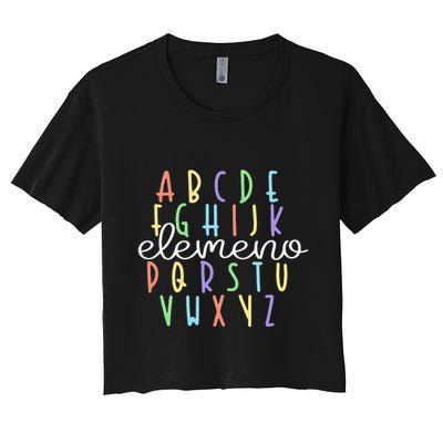 ABC Elemeno Kindergarten Teacher Cute Gifts Back to School Crop Top