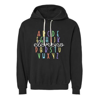 ABC Elemeno Kindergarten Teacher Cute Gifts Back to School Garment-Dyed Fleece Hoodie