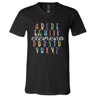 ABC Elemeno Kindergarten Teacher Cute Gifts Back to School V-Neck T-Shirt