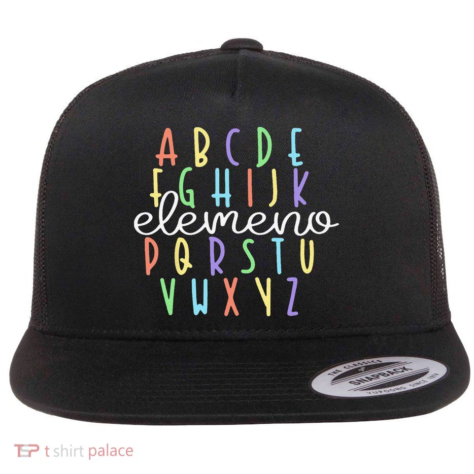 ABC Elemeno Kindergarten Teacher Cute Gifts Back to School Flatbill Hat