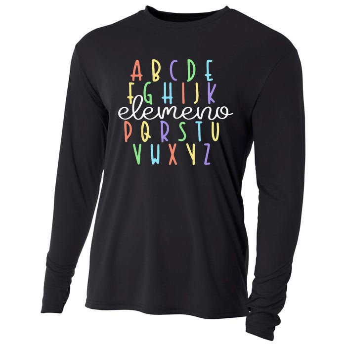 ABC Elemeno Kindergarten Teacher Cute Gifts Back to School Cooling Performance Long Sleeve Crew