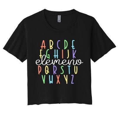 ABC Elemeno Kindergarten Teacher Cute Gifts Back to School Crop Top