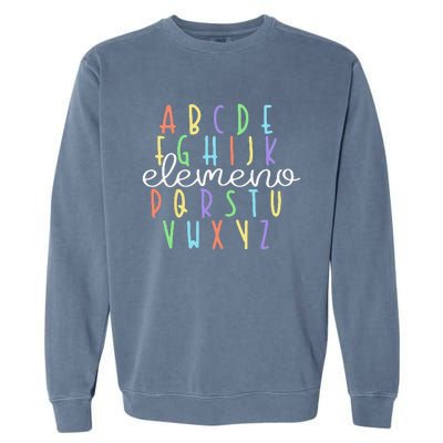 ABC Elemeno Kindergarten Teacher Cute Gifts Back to School Garment-Dyed Sweatshirt