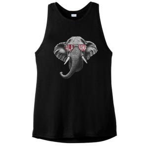 Alabama Elephant Lovers Ladies PosiCharge Tri-Blend Wicking Tank