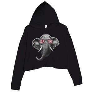 Alabama Elephant Lovers Crop Fleece Hoodie