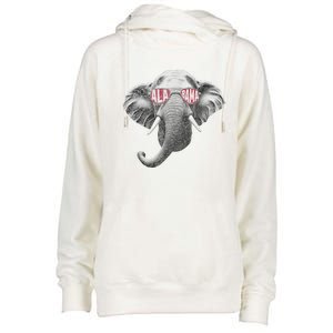 Alabama Elephant Lovers Womens Funnel Neck Pullover Hood