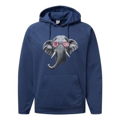 Alabama Elephant Lovers Performance Fleece Hoodie