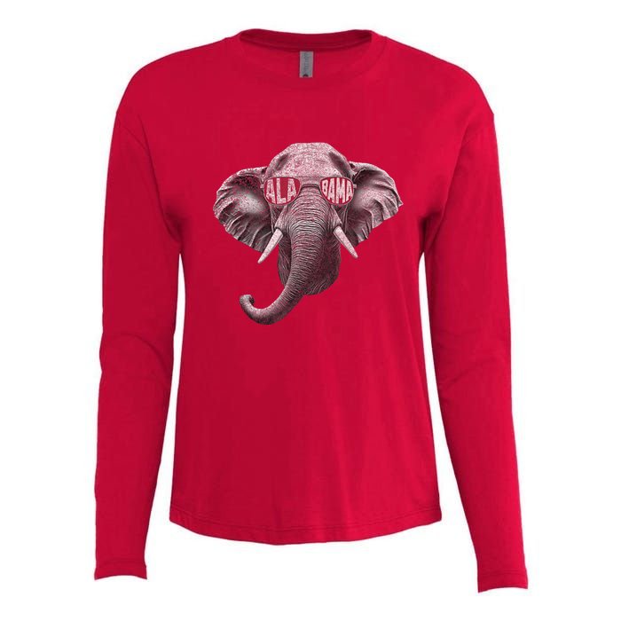 Alabama Elephant Lovers Womens Cotton Relaxed Long Sleeve T-Shirt