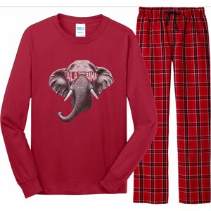 Alabama Elephant Lovers Long Sleeve Pajama Set