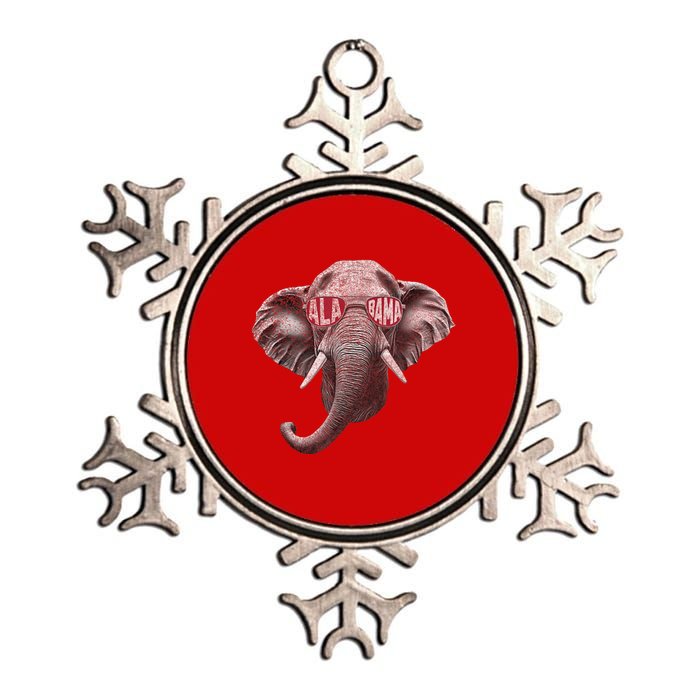 Alabama Elephant Lovers Metallic Star Ornament