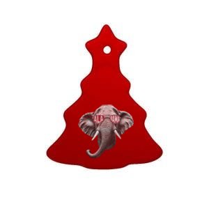 Alabama Elephant Lovers Ceramic Tree Ornament