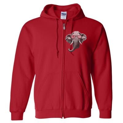 Alabama Elephant Lovers Full Zip Hoodie