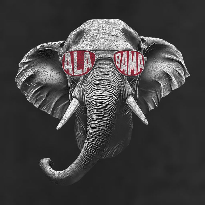 Alabama Elephant Lovers 7 Panel Mesh Trucker Snapback Hat