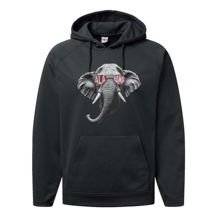 Alabama Elephant Lovers Performance Fleece Hoodie