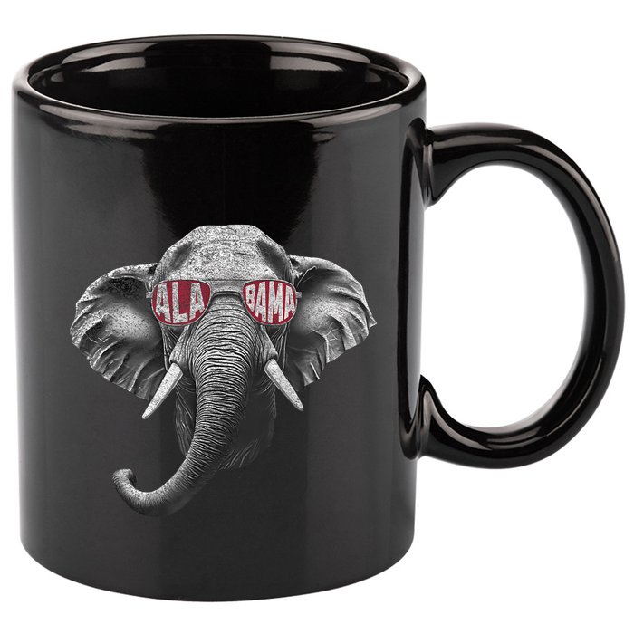 Alabama Elephant Lovers 11oz C Handle Ceramic Mug