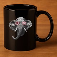 Alabama Elephant Lovers 11oz C Handle Ceramic Mug