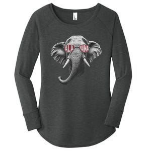 Alabama Elephant Lovers Women's Perfect Tri Tunic Long Sleeve Shirt