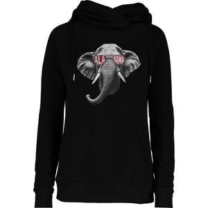 Alabama Elephant Lovers Womens Funnel Neck Pullover Hood