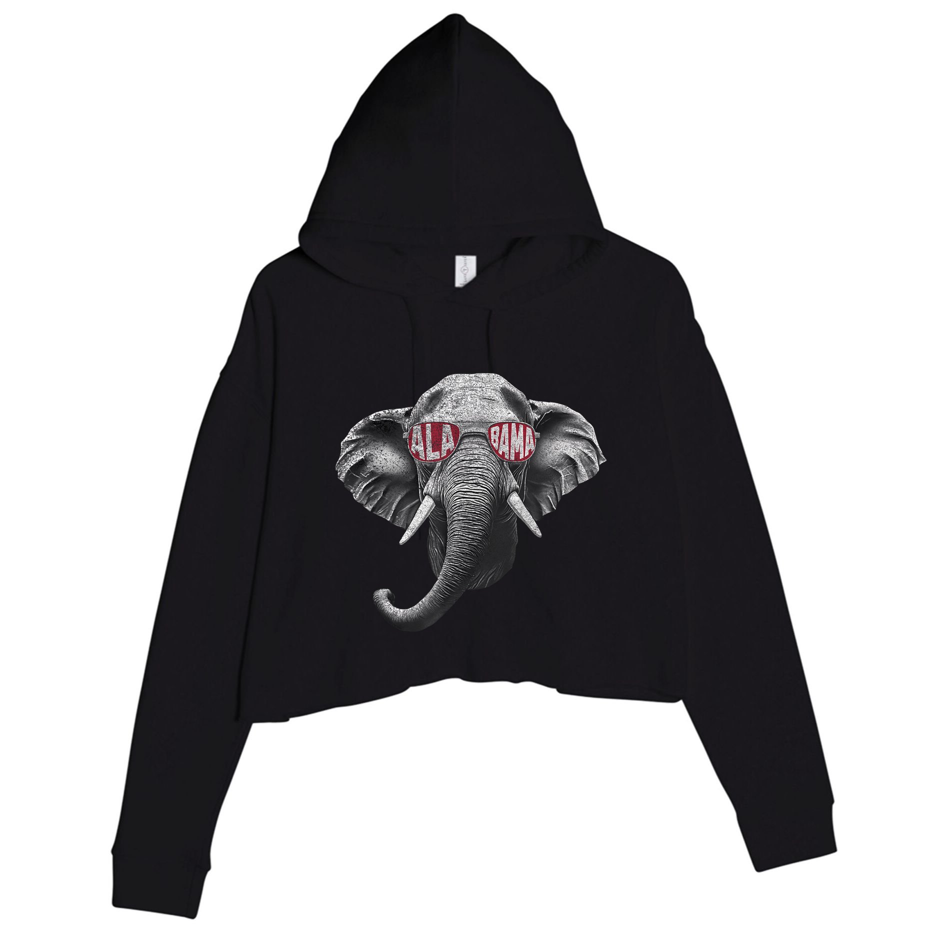 Alabama Elephant Lovers Crop Fleece Hoodie