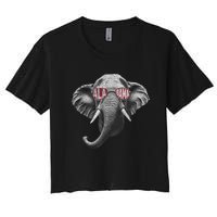 Alabama Elephant Lovers Women's Crop Top Tee