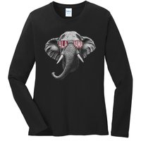 Alabama Elephant Lovers Ladies Long Sleeve Shirt