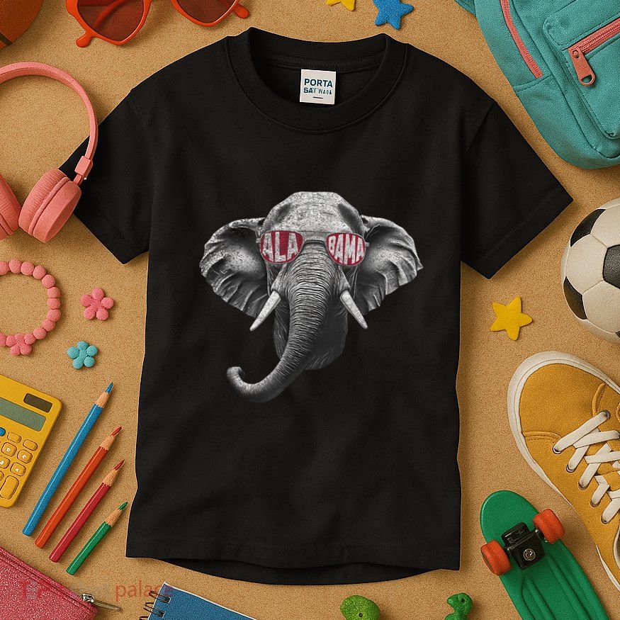 Alabama Elephant Lovers Kids T-Shirt