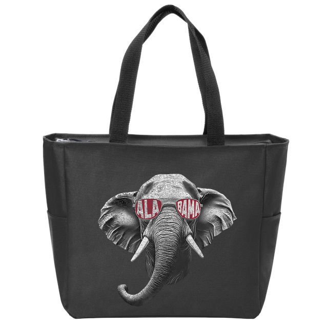 Alabama Elephant Lovers Zip Tote Bag