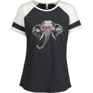 Alabama Elephant Lovers Enza Ladies Jersey Colorblock Tee