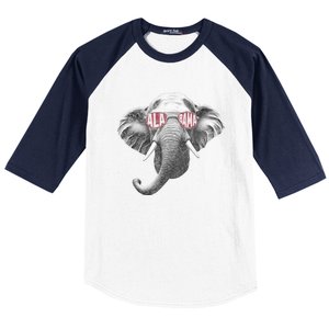 Alabama Elephant Lovers Baseball Sleeve Shirt