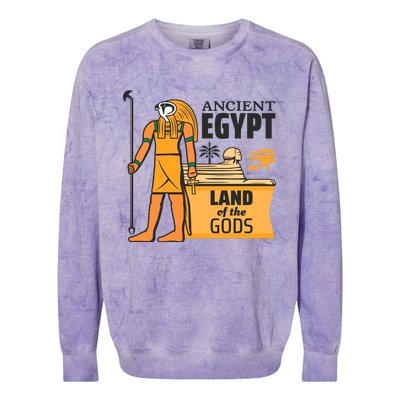 Ancient Egypt Land Of Gods Colorblast Crewneck Sweatshirt