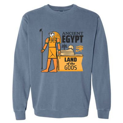 Ancient Egypt Land Of Gods Garment-Dyed Sweatshirt