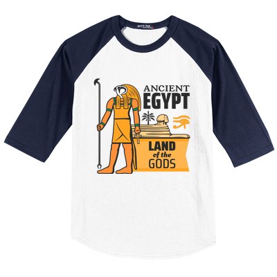 Ancient Egypt Land Of Gods Baseball Sleeve Shirt