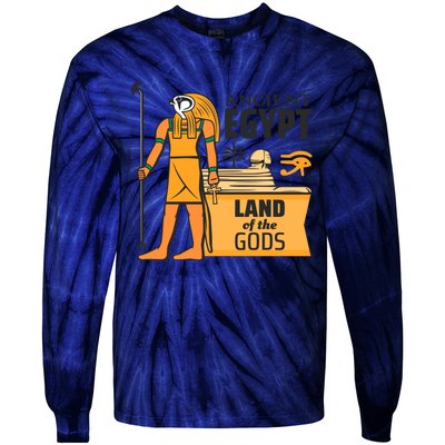 Ancient Egypt Land Of Gods Tie-Dye Long Sleeve Shirt