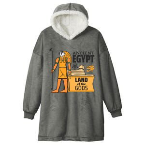 Ancient Egypt Land Of Gods Hooded Wearable Blanket