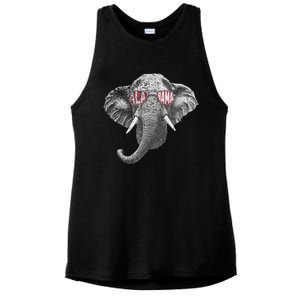 Alabama Elephant Lovers Ladies PosiCharge Tri-Blend Wicking Tank